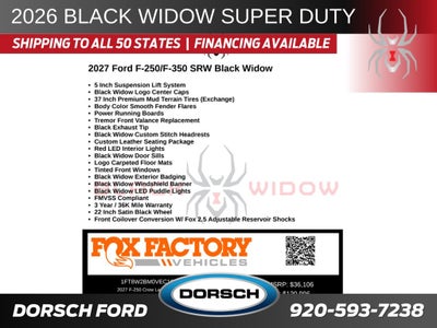 2027 Ford F-250SD Black Widow