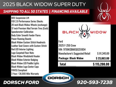 2025 Ford F-250SD Black Widow