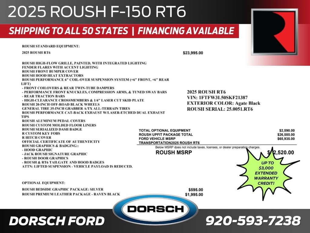 2025 Ford F-150 Roush RT6