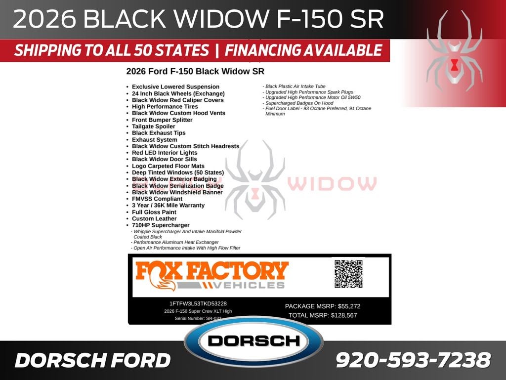 2026 Ford F-150 Black Widow