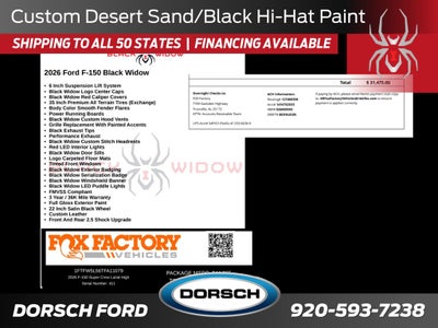 2026 Ford F-150 Black Widow