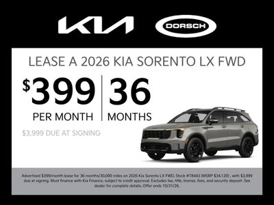 2026 Kia Sorento X-Line EX