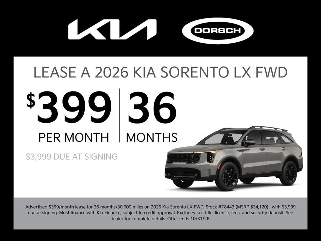 2026 Kia Sorento X-Line EX