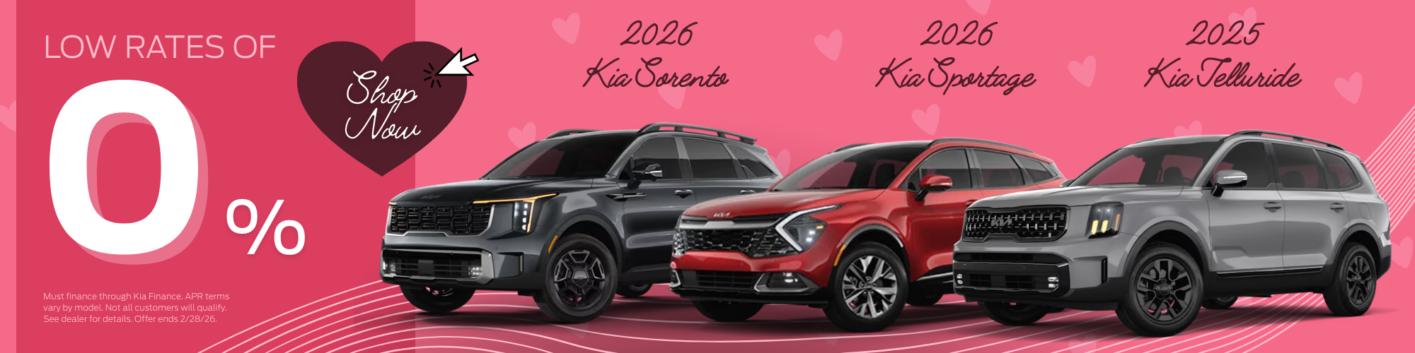 Kia SUV February Deals