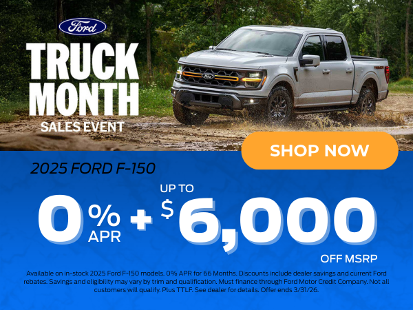Ford Truck Month F-150 Deals