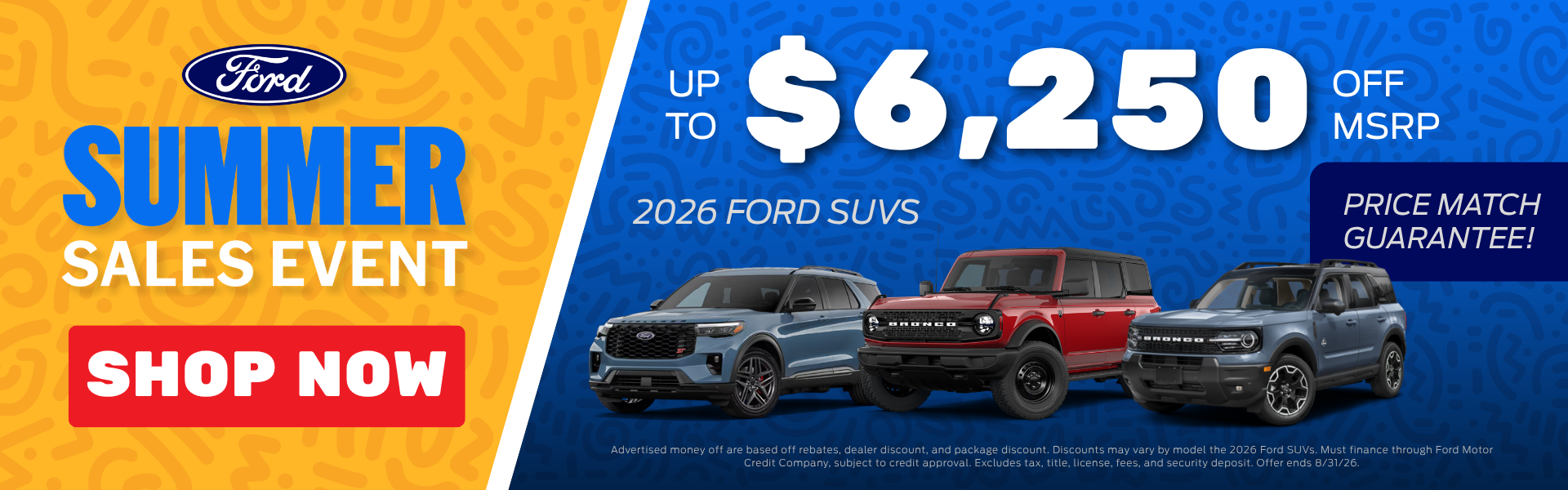 2026 Ford SUV Deals