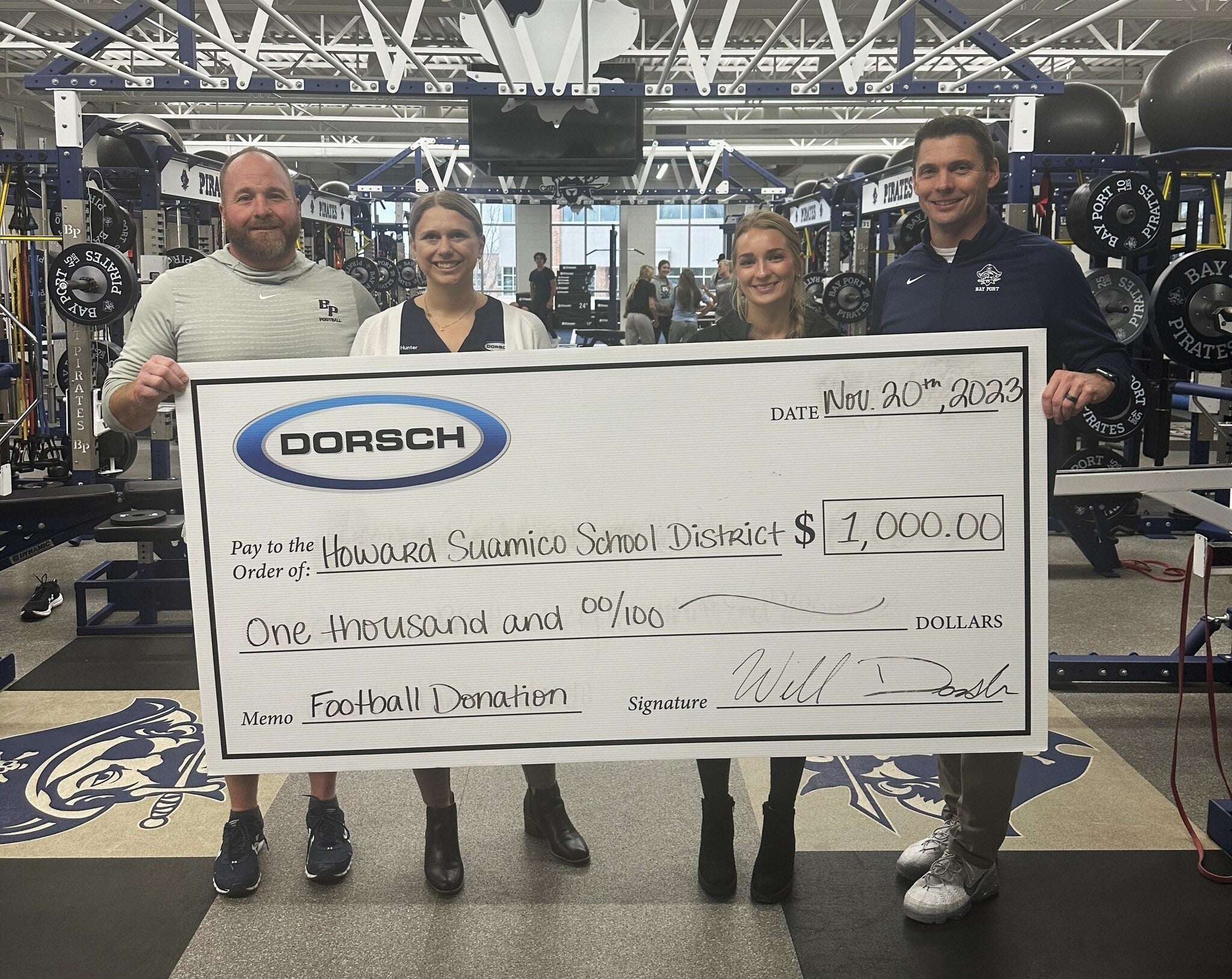 Dorsch Auto Group donation check